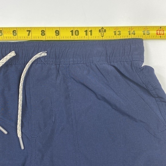 Kenneth Cole Navy Blue Lined Shorts Drawstring Waist Size Small - Picture 3 of 10